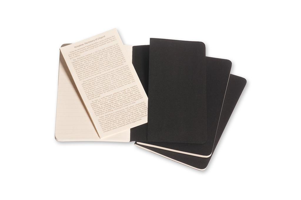 Moleskine Cahier Journal Horizontal QP311 Black Notebook, Ruled, PKT,