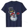 Christmas Dabbing Snowman Retro Fade Tshirt Normal Top T-...