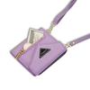 For Samsung Galaxy Z Flip 5 Z Flip 4 Z Flip 3 5G Case Luxury Card Slot Holder Crossbody Lanyard Case Fashion Zipper Leather Back Cover Carcasa