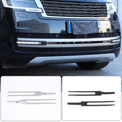ABS Carbon Fiber/Silver For Land Rover Range Rover Vogue L460 2026 2026 Car Front Fog Lamp Frame Decoration Strip Accessories
