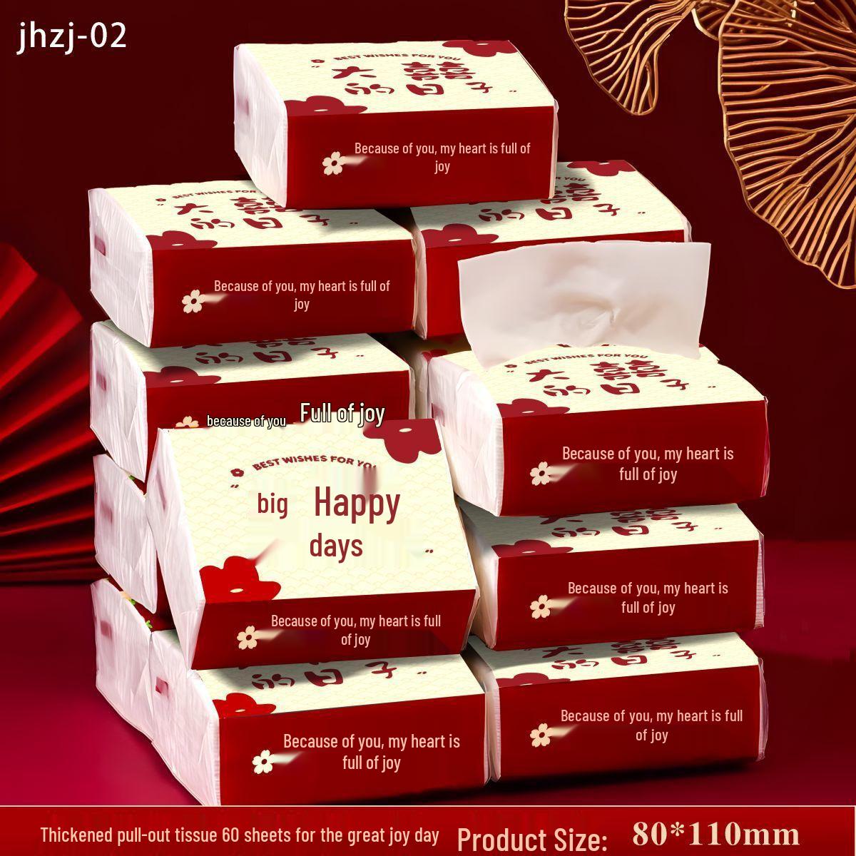 Tissue Paper Wedding Pack: Pull-Out Napkins for Banquets & Table Settings 1 pack trial, 240 sheets: Thick Tissue, Design B