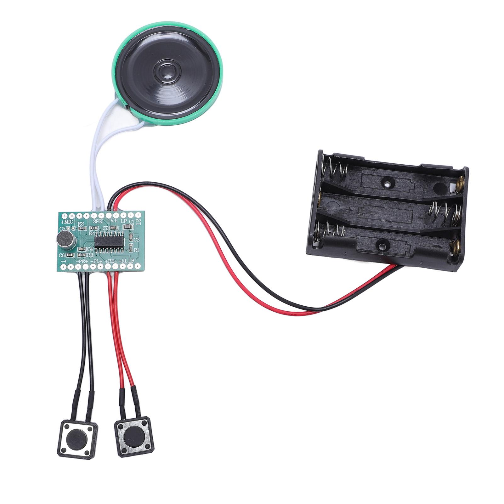 

Sound Recorder Module 4 Minutes 5cm Keypad Cable Recordable Music Voice Recording Module for