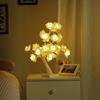 Desktop Rose Bonsai Tree Lamp 24 LED Tree Lamp Battery Powered Decorative Light for Living Room