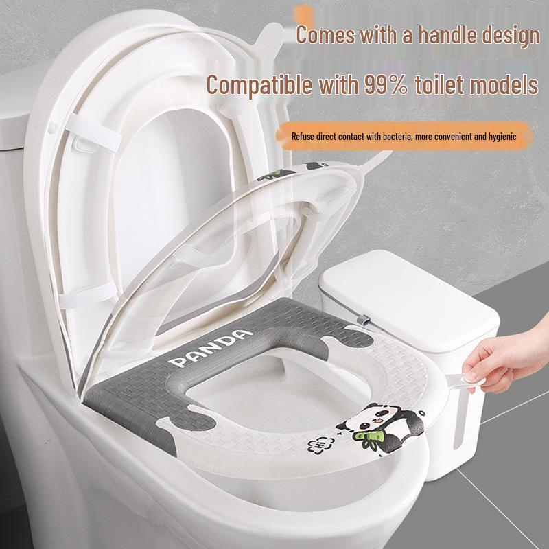 Universal Waterproof Washable Toilet Seat Cushion for All Seasons - 2024