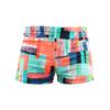 Swimming Trunks Mid-rise Geometric Color Block Design Quick Drying Breathable Swimming Shorts Sun-Resistant Swimwear