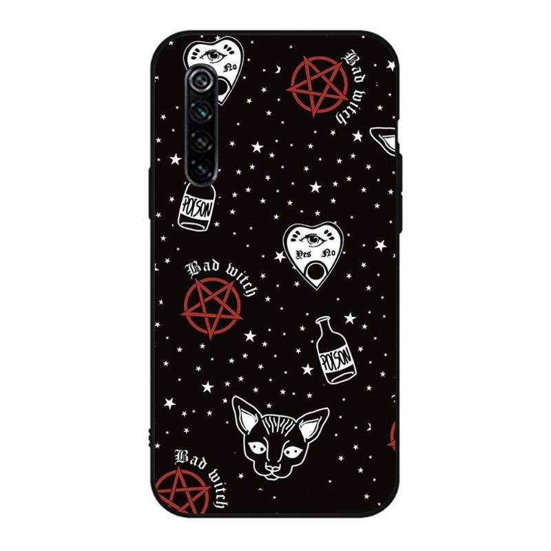 Witches Moon Tarot Wiedźmi Etui na Telefon Dla Realme GT 2 9i 8i 7i Pro X50 X2 C35 C21 C20 C11 C3 Miękkie Czarne Etui na Telefon