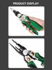 Multifunctional Wire Stripper with Electrical Test Pen Foldable Cable Cutter Crimper Tool, Electrical Folding Pliers for Cutting