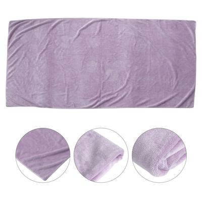 Microfiber Bath Towel 70x140cm Light Purple Lightweight Quick Dry Super Absorbent Texture for Women Bath Spa Beach