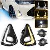 Para Toyota Corolla Axio Faróis de Nevoeiro LED Luzes Diurnas DRL Para-choques Dianteiro Faróis Coberturas Halógenas Fio