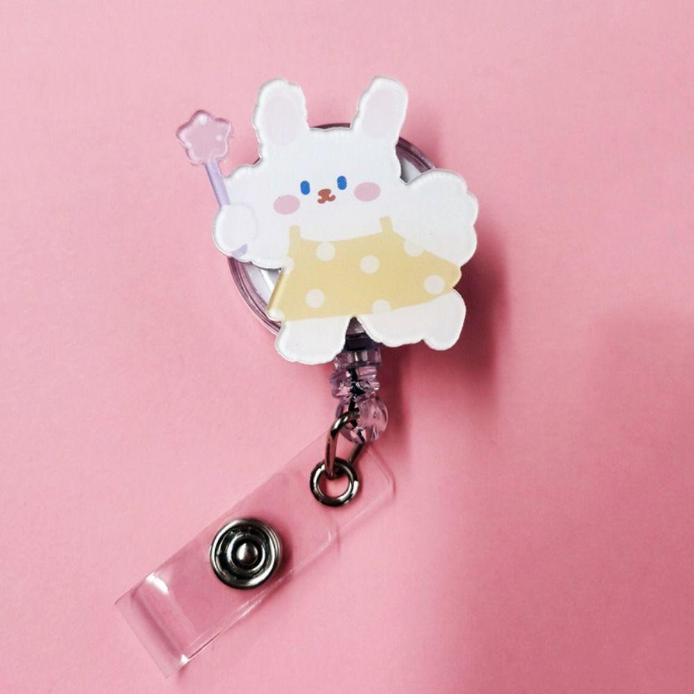 

Animal Style Retractable Nurse Badge Reel Retractable Rabbit Retractable Badge Reel Name Tag style 4