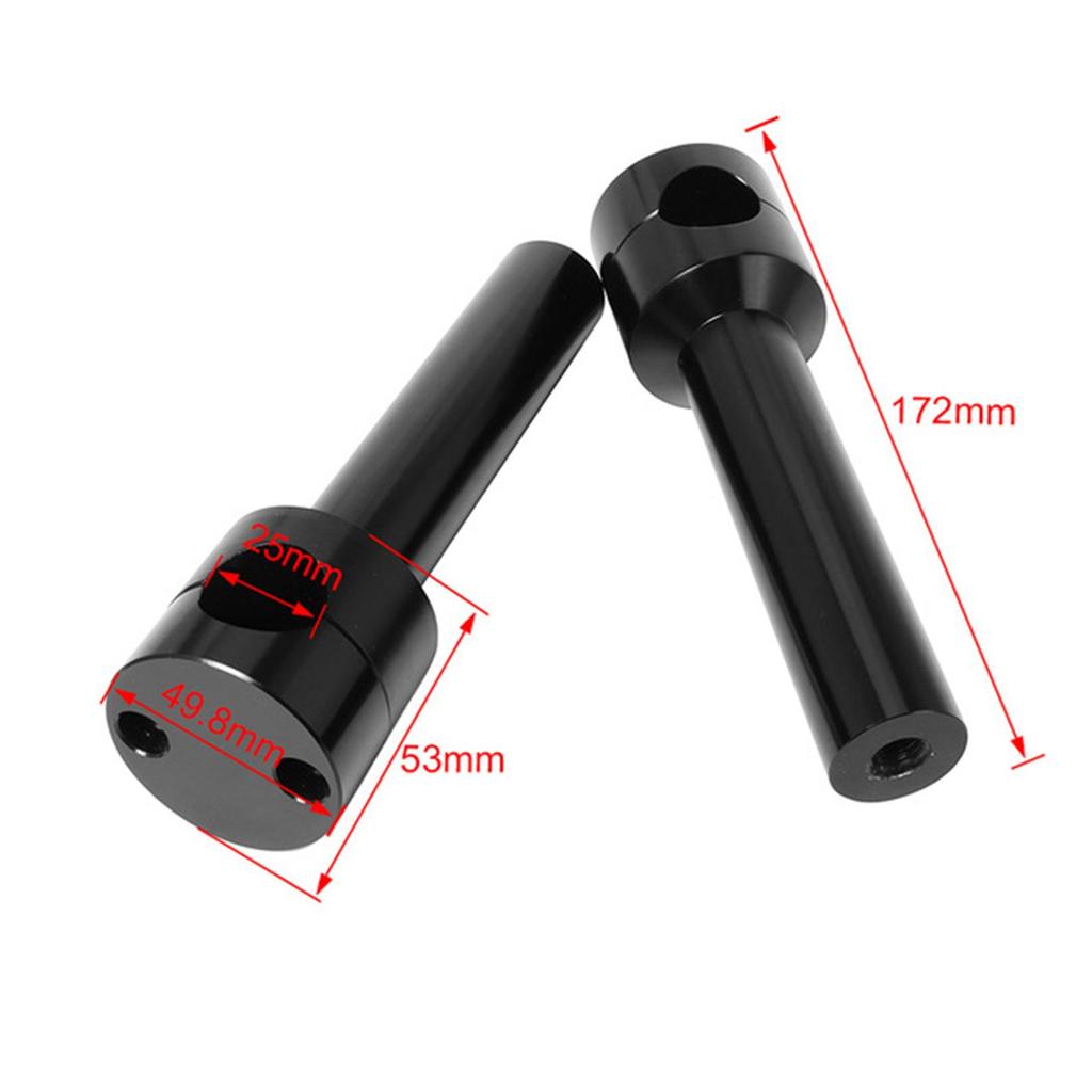 2x Handlebar Riser Handlebar Spacers High Performance with Screws Accessory Replacement Part Modification Mount Adapter Riser
