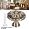 10 Set Solid Round Furniture Handle Antique Brass Door Pulls Cabinet Handle  Home Decor