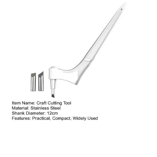 Craft instrument de tăiere stilou cu mâner ergonomic Lamă rotativă de 360 ​​de grade din oțel inoxidabil