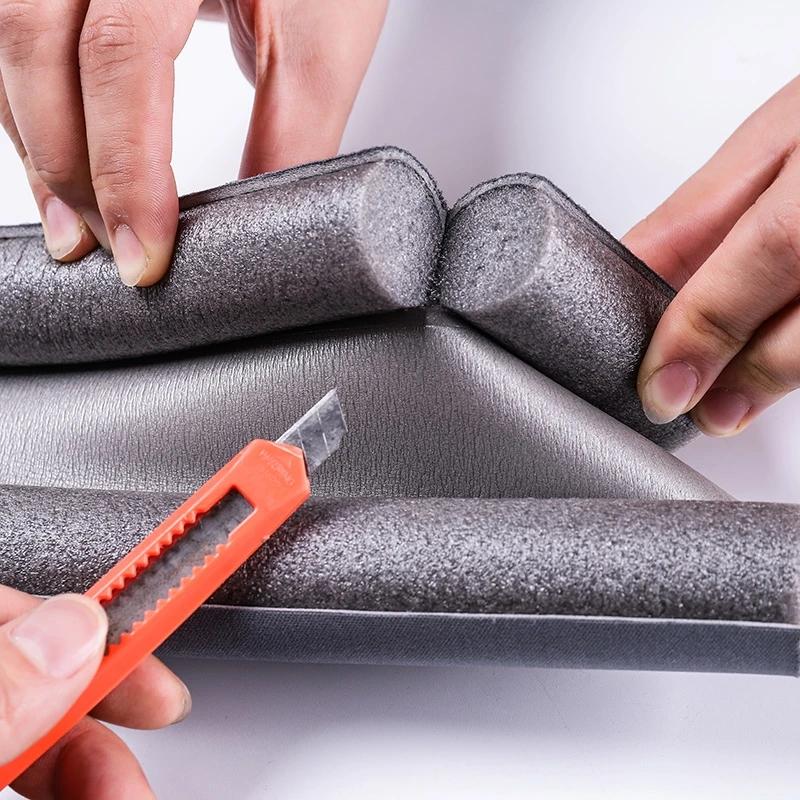 Door Gap Foam Tape Door Sealing Strip Windproof Bedroom Door Anti-theft Door Gap Warmth Windshield Strip Waterproof Dustproof Soundproof Strip