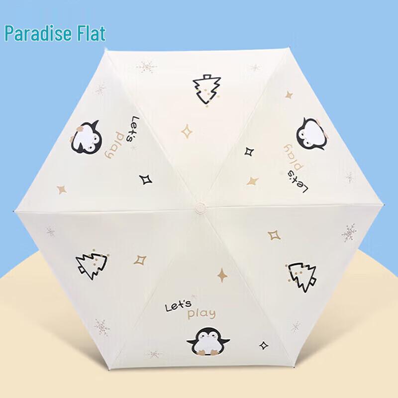 Paradise Umbrella Automatic 5-Fold Portable Sun & Rain Umbrella