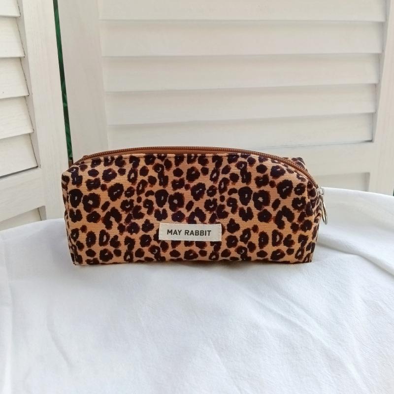 Cute Corduroy Makeup Bags Pencil Case Solid Color Pen Bag Pouch Gift for Girls School Office Stationery Organizer Supplies