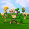 15 Styles Simulation Mini Flower Tree Miniature Figurine Fairy Garden Moss Micro Landscape Decoration Ornament Resin Crafts