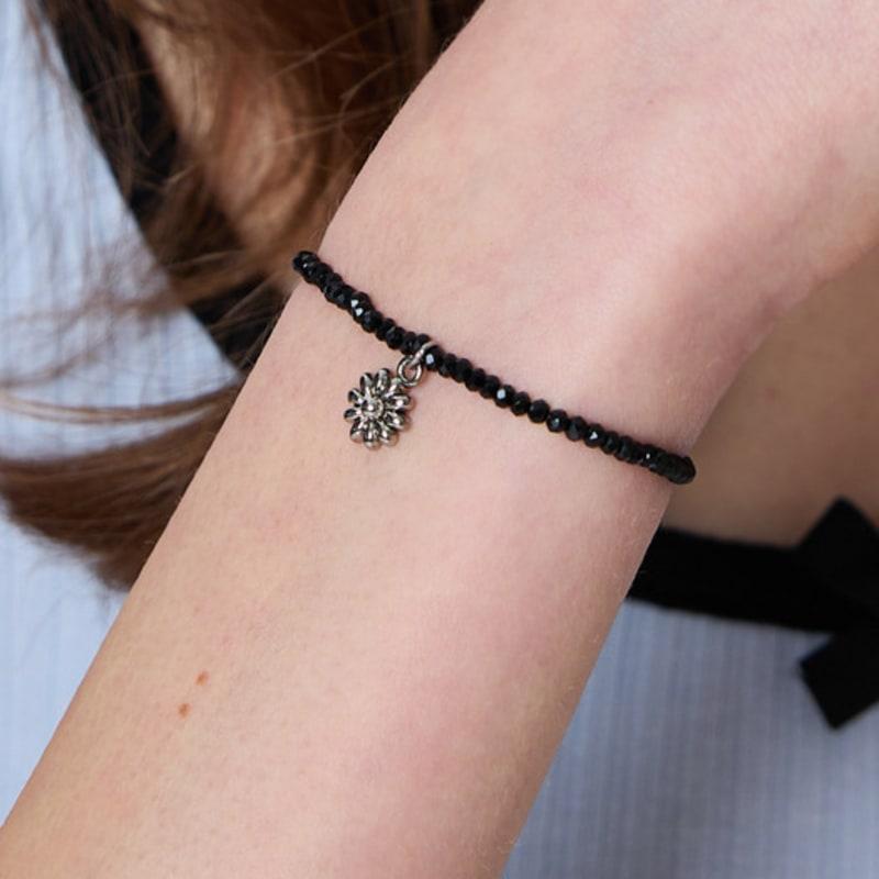

L’OMBRILLANT Fleur Vintage Bead Bracelet SILVER