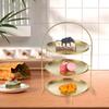 Cake Stand Rack Snack Display Metal Tiered Candy Display Fruit Candy Display for Event Birthday Festival Table Anniversary