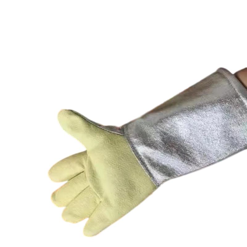 500°C Heat Resistant Aluminum Foil Industrial Safety Gloves