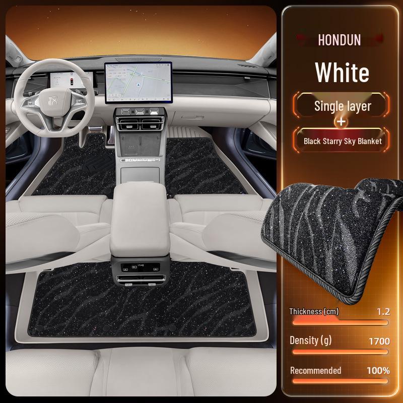 BYD Han L Floor Mats for TPEDM/EV25: New Car Interior Accessories for Driver and Passenger