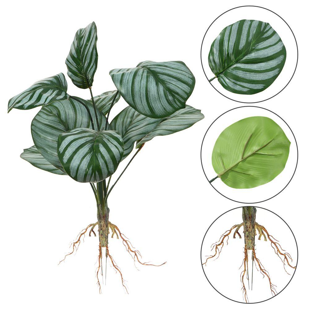Artificial Hydroponic Plants Simulation Greenery With Root Plant Wall Home Office Shop Decor Desktop Ornament Photography Party
