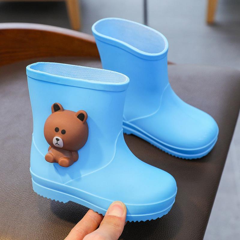 Cartoon Baby Non-Slip Waterproof Rubber Rain Boots - Cute Toddler Shoes