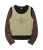 NICEGHOSTCLUB Star Pony Sleeveles L/S Tee_Khaki Brown(Ng2Ffft551A)