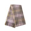 2025 autumn and winter women's imitation cashmere scarf light luxury quality soft warm plaid English shawl thickened scarf