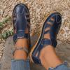 Cross Border Spring and Summer Breathable Hollow Women's Shoes with Toe Caps, Sporty Roman Sandals, Soft Soles, Mom's Hole Casual Shoes
