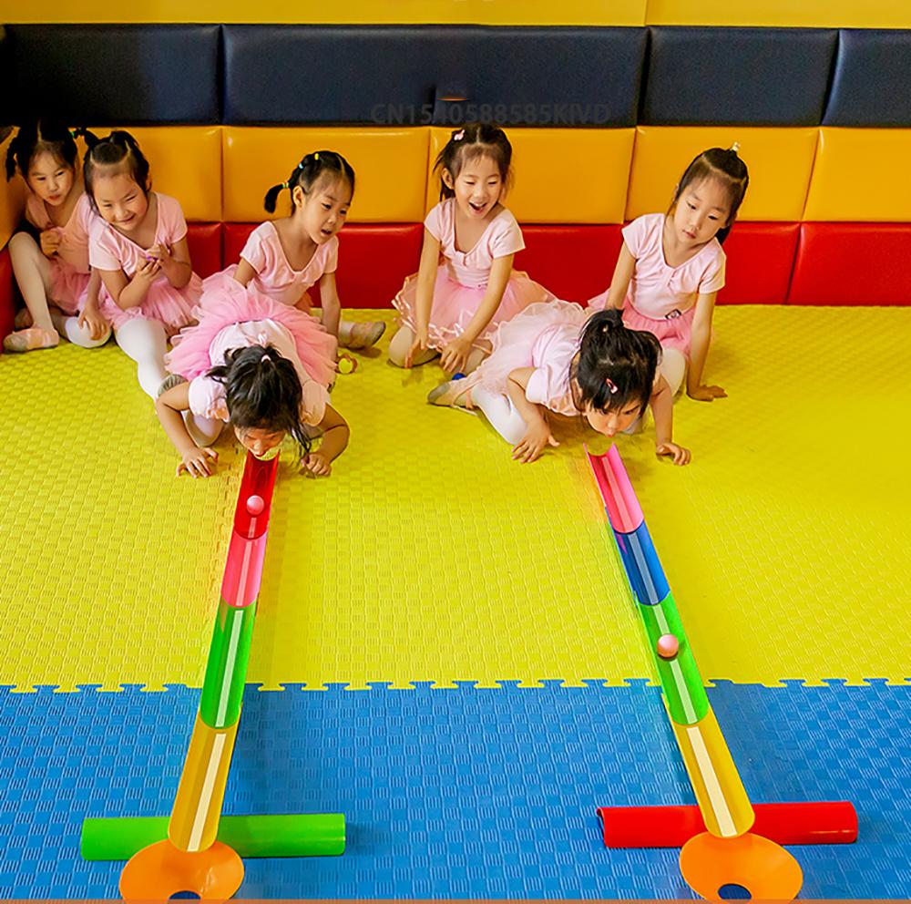 Pipeline Ball Challenge Game Adult Team Building Children's Sensory Integration Training Toys Ball Sports Party Outdoor Toys