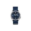 No. Serie 5 100 metros resistente al agua Automático correa de nailon reloj de hombre esfera azul SRPE63K1