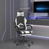 Day and Night - Day and Night Gaming Chair Swivel Footrest Synthetic Leather Black White