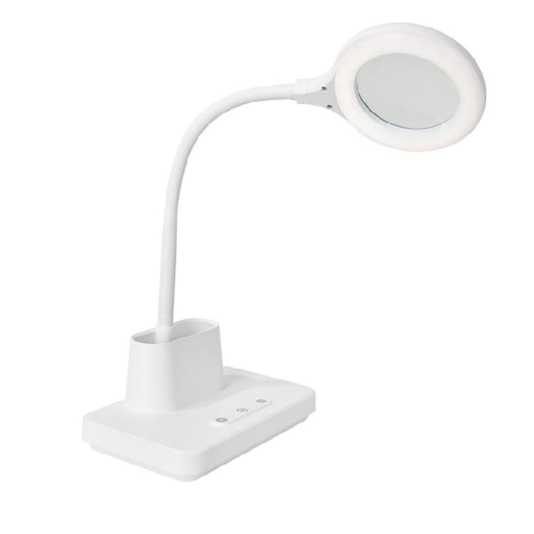 USB Charging 5 Times Zoom Magnifying Tool With Selectable Light Tone For Detailed Work Crafts Reading Elderly Artisans