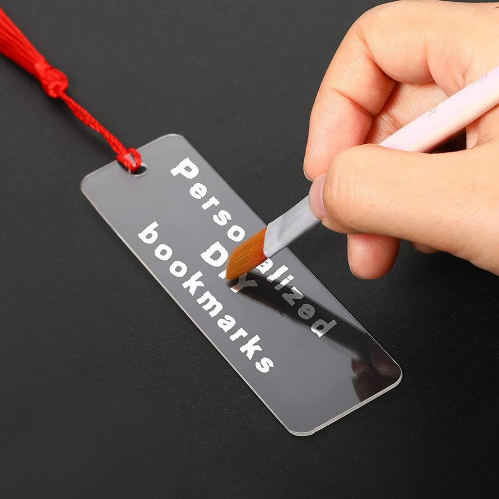 DIY Blank Bookmarks with Colorful Tassels for DIY Bookmarks Handmade Craft