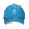 Custom Nautical Compass Baseball Cap Adult Captain Anchor Boat Adjustable Dad Hat for Men Women Outdoor Snapback Hats