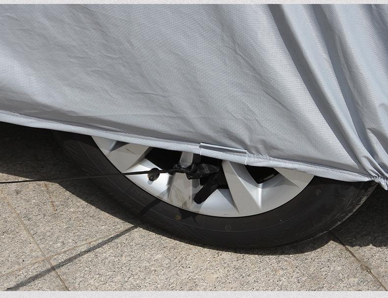 Thickened Cotton Flannel Car Cover with Snow, Rain, Sun Protection & Heat Insulation