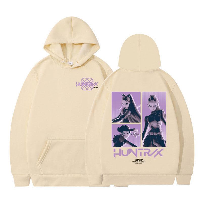 K-pop Demon Hunter Anime Graphics Hoodie Men Women Fashion Sweatshirt Long-sleeved Casual Aesthetic Trendy Loose Male Pullover
