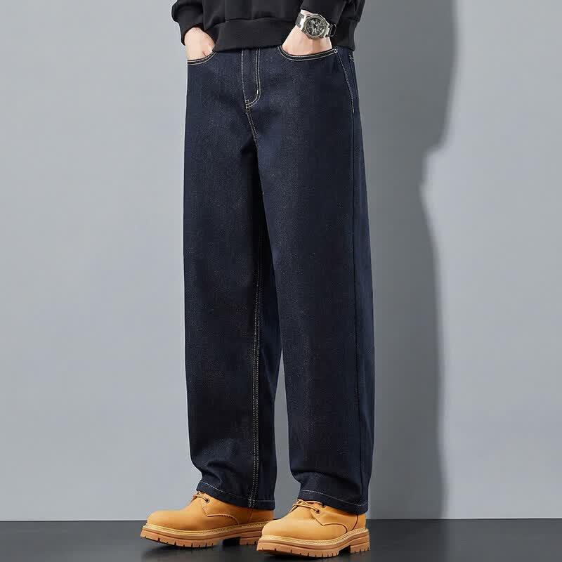 JEEP Men's Lyocell Blend Straight Fit Stretch Jeans