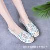 Low-top Casual Single Shoes  Cloth Shoes Female Mother Soft-soled Shoes Canvas Student White Shoes
