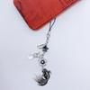 Lovely Lucky Koi Mobile Phone Chain Winged Star Pendant Keychain Women Bags Accessories Gift