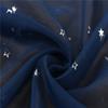 Translucent Tulle Curtains Elegant Window Curtains Silver Stars Sheer Curtains  Home Decoration