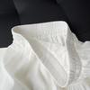 Spring 2026 Women's High-Waisted Skirt: Mid-Length Lace Ruffle, Elastic Waist, Slimming A-Line with Wide Hem.