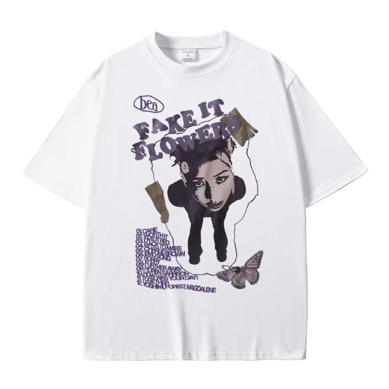 Singer Beabadoobee Graphic Print Tshirt Unisex Women Fashion Cotton Oversized Tshirt Unisex Casual Y2k Style Short Sleeve T Shirts