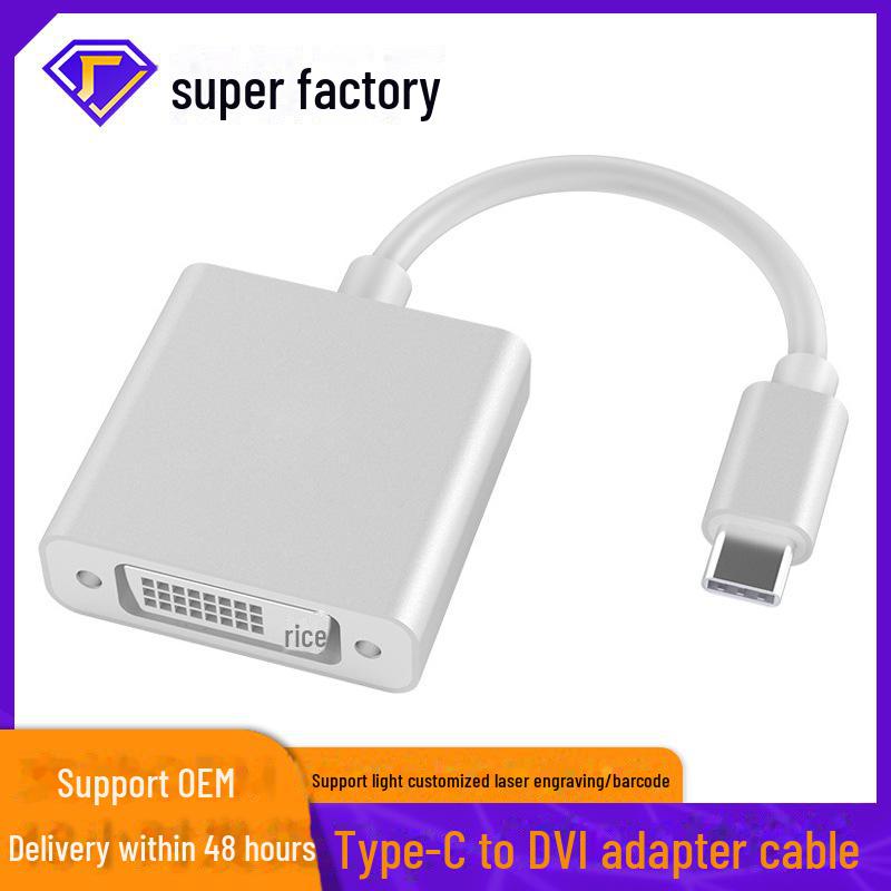 Adaptor Multi-Port Type-C la HDMI/VGA/DVI/DP pentru Ecrane Externe