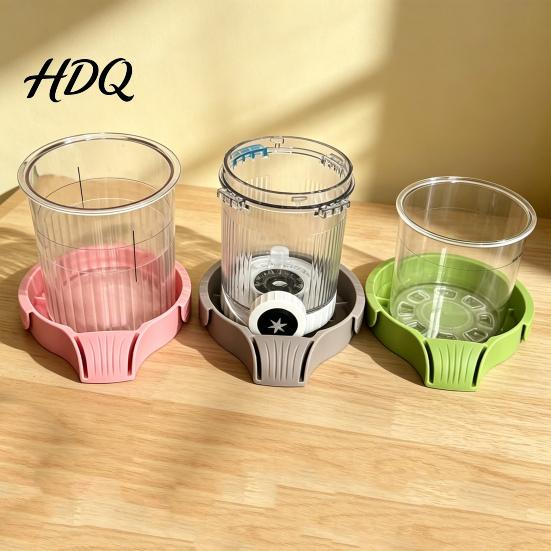 Drainage Cup Holder Base Storage for Ninja Creami Cups Silicone Tray Design Intelligent Kitchen Countertop Organizer Anti-Spill Sloped to Eliminate