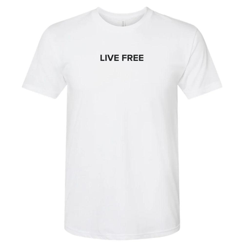 Live Free Charlie Kirk Freedom T-shirt Cotton Loose Casual Male Tshirts Fashion Unisex Streetwear Letter Graphic Printing Tees