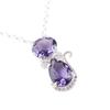 Iolite Gemstone 925 Sterling Silver Jewelry Zircon Pendant 1.16" Gift For Women CZP-1-12