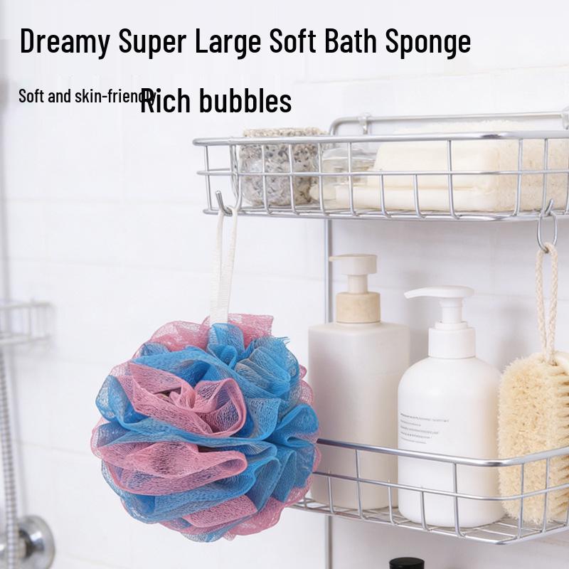 Colorful Soft Bath Shower Ball - No Shedding, Lathering Back Scrubber, Multi-Color Option Available