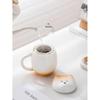 Nanshan Mr. Chai Chubby Ceramic Portable Tea Cup with Filter, 360ml